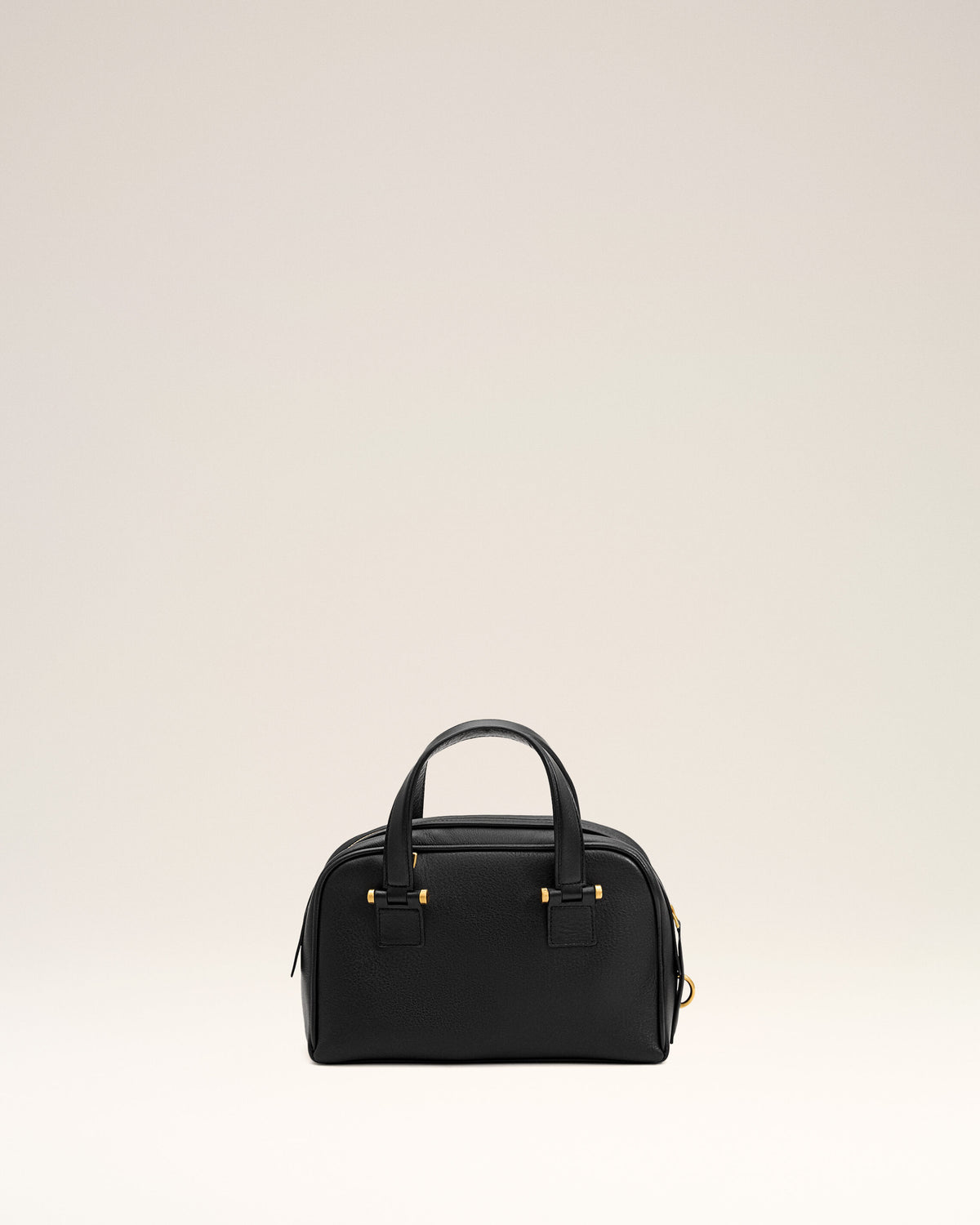 Georges Bowling Bag aus schwarzem Rindsleder - 13