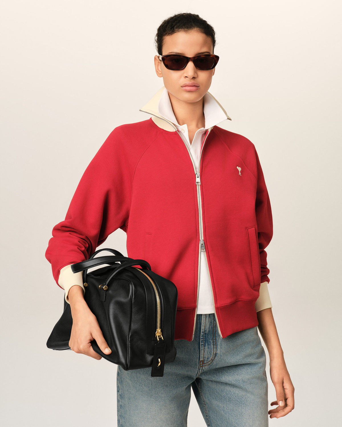 Sac bowling Georges noir en cuir de vachette - 8