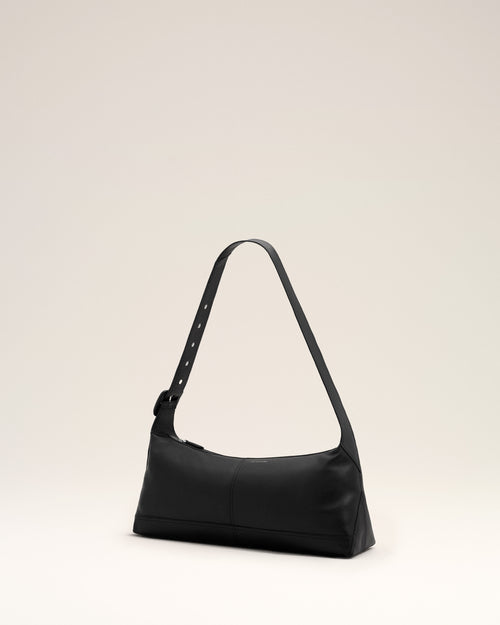 Small black taurillon leather Etienne crossbody bag - Man - 3 - AMI Paris - Ami Paris