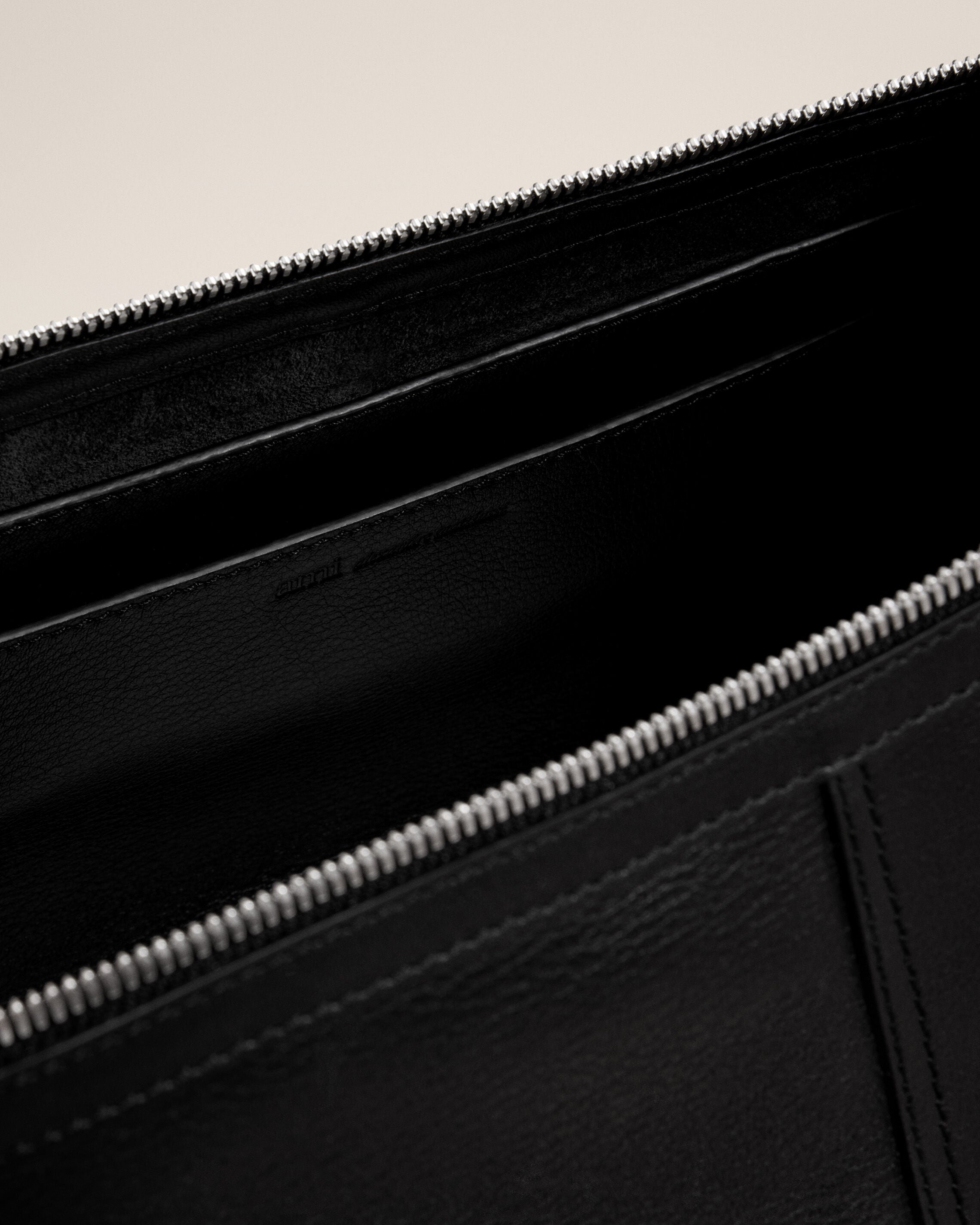 Small black taurillon leather Etienne crossbody bag - 6
