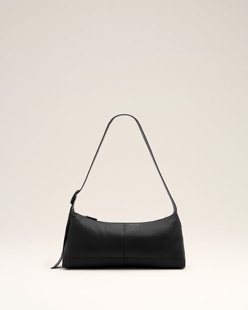 Small black taurillon leather Etienne crossbody bag - Woman - 8 - AMI Paris - Ami Paris