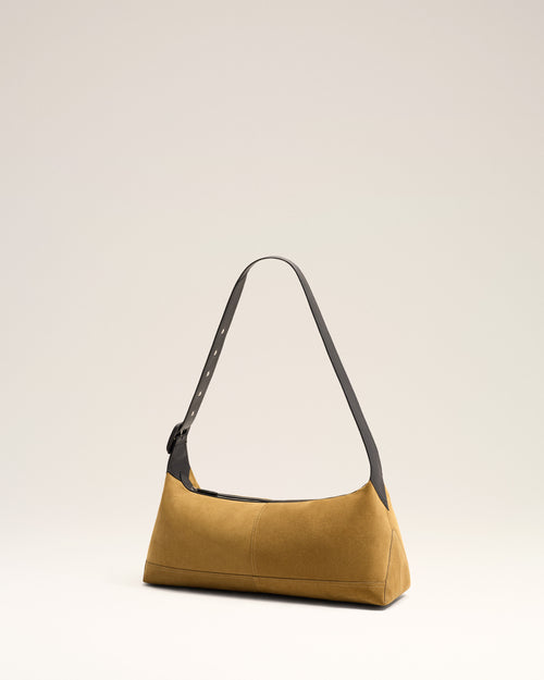 Bolso bandolera Etienne pequeño de cuero beige - Hombre - 3 - AMI Paris - Ami Paris