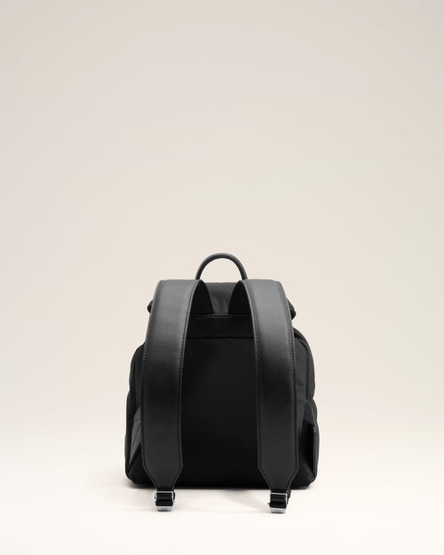 Small black nylon Marcel flap backpack - Woman - 10 - AMI Paris - Ami Paris