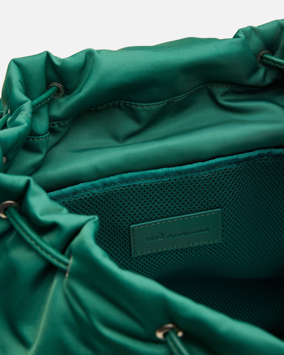 Green nylon Marcel flap backpack - 6