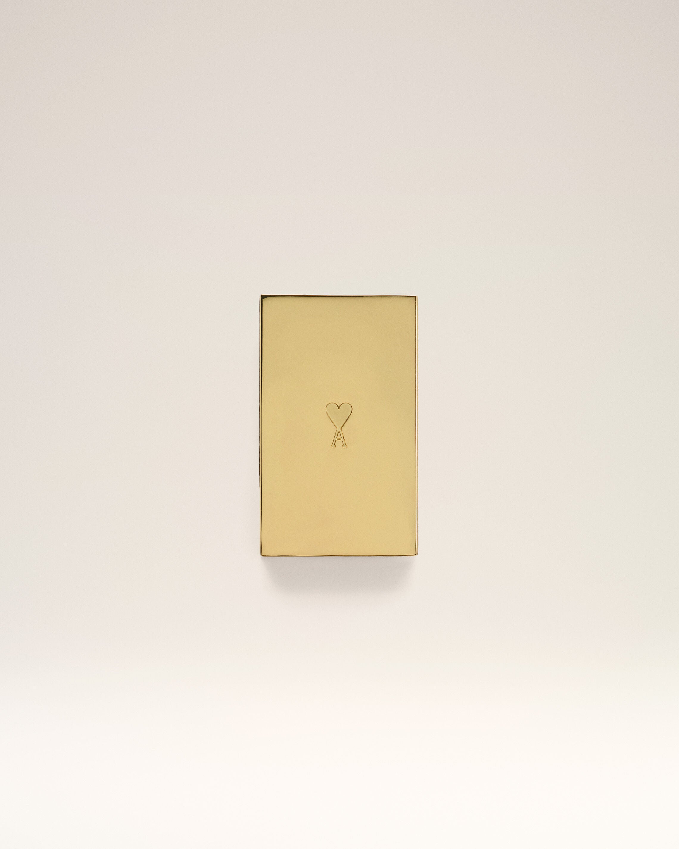 Gold Metal Ami De Coeur Stripes Small Box - 2