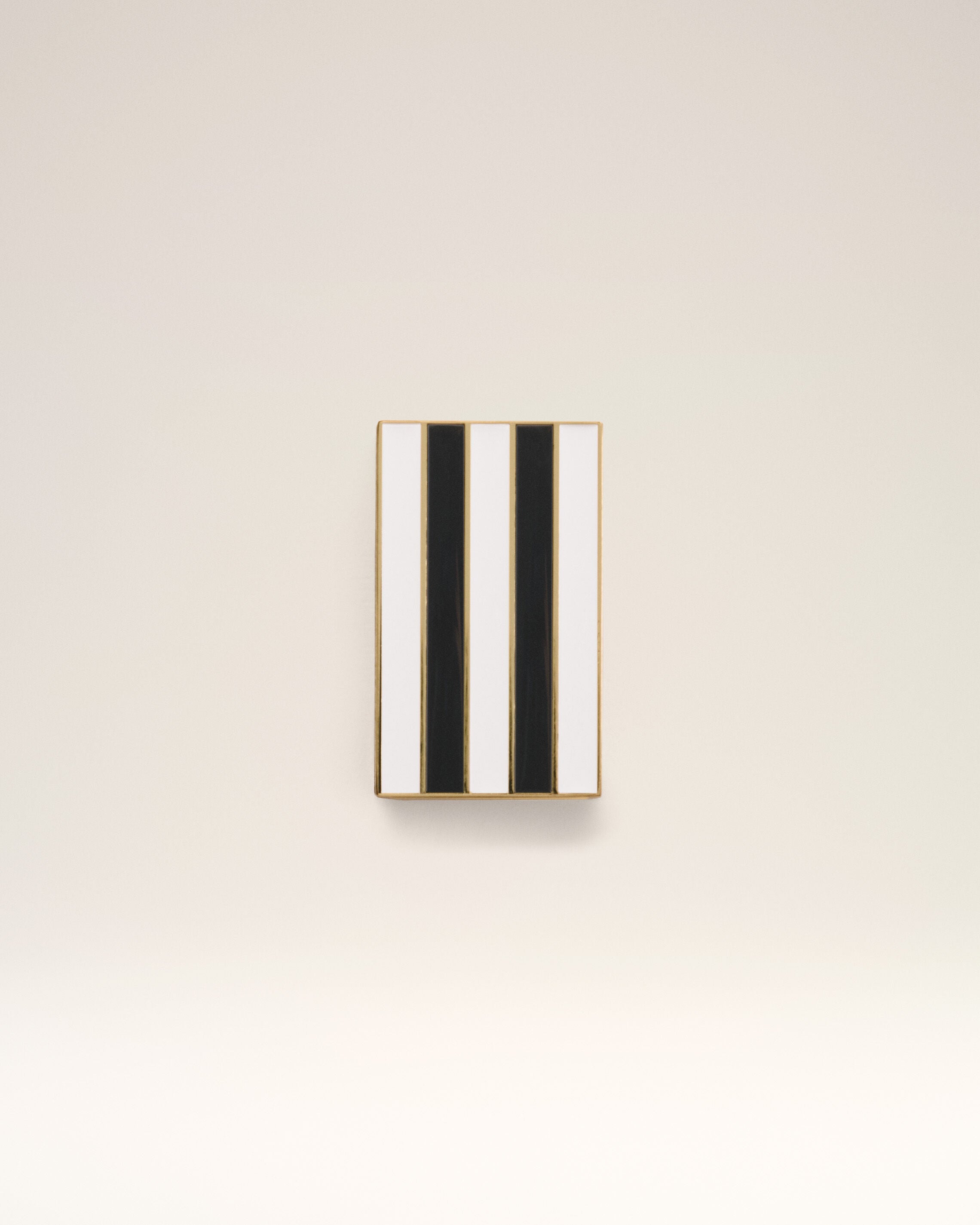 Gold Metal Ami De Coeur Stripes Small Box - 4