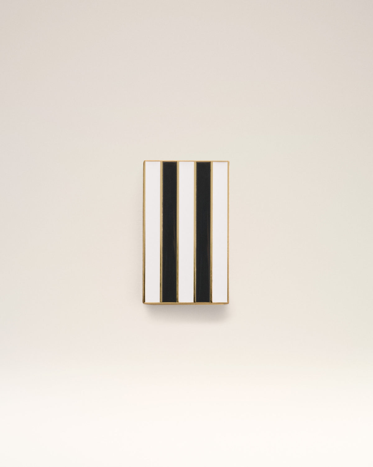Gold Metal Ami De Coeur Stripes Small Box - 1