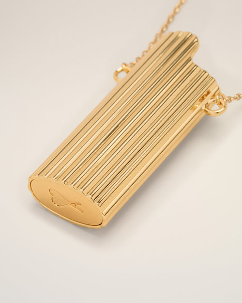 Collar portamechero dorado de latón dorado - Hombre - 4 - AMI Paris - Ami Paris