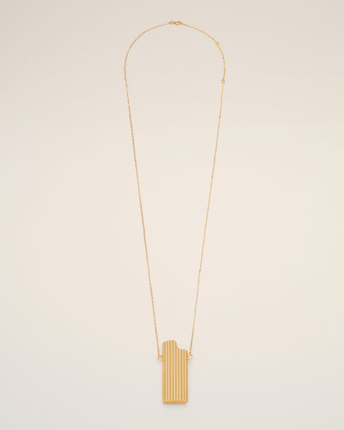 Collar portamechero dorado de latón dorado - Mujer - 6 - AMI Paris - Ami Paris