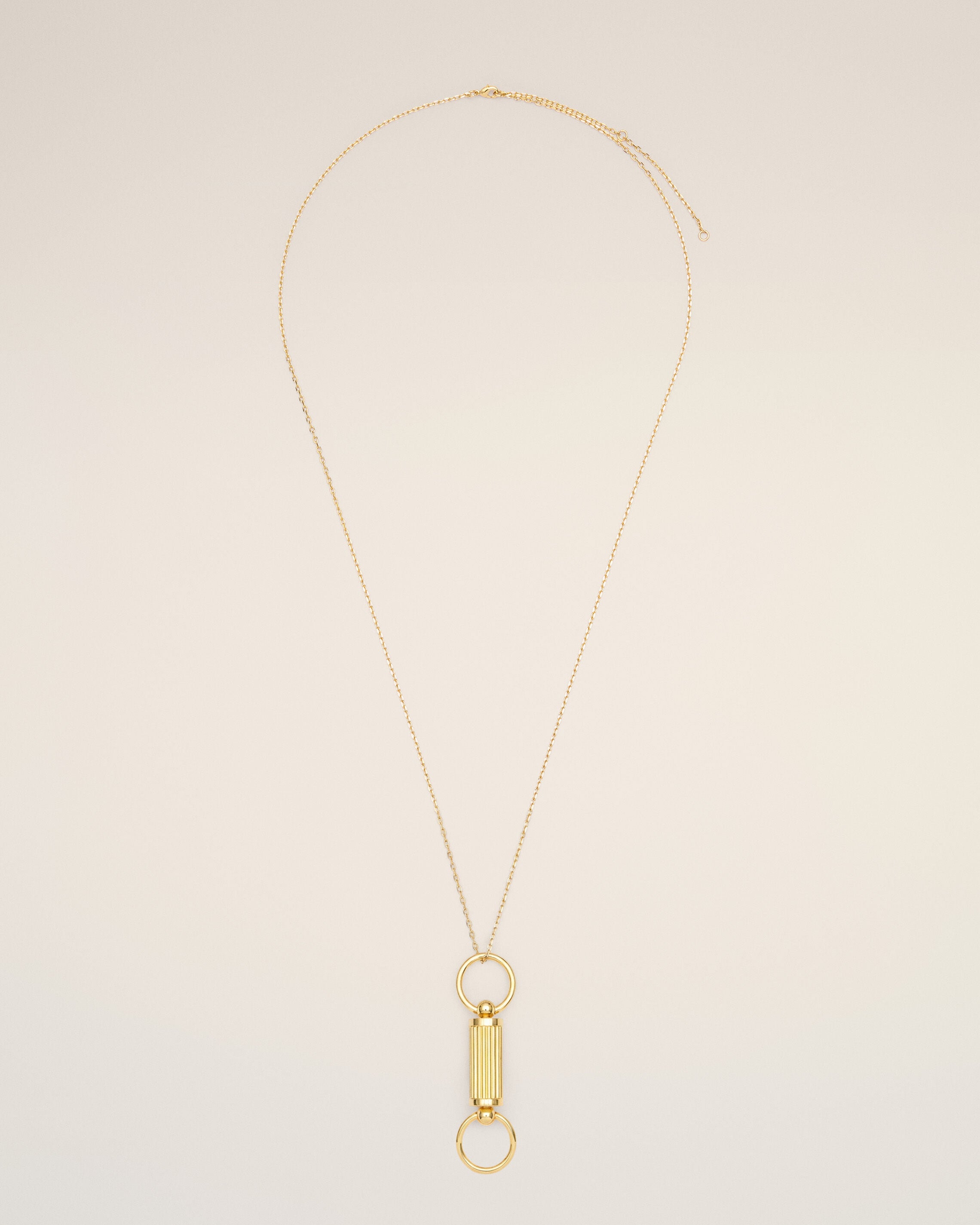 Gold brass glasses pendant necklace - 5