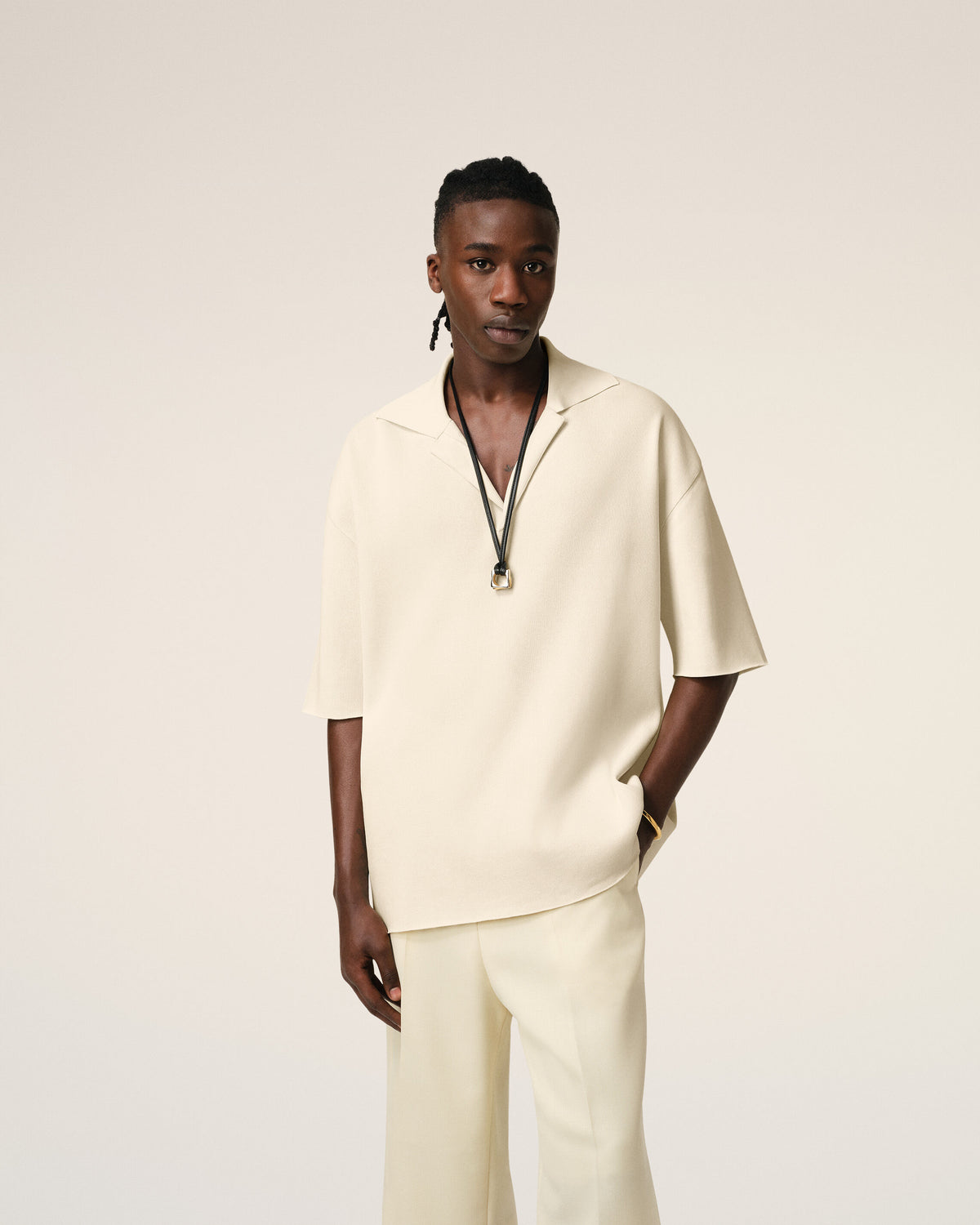 Polo Beige Manches Courtes - 3