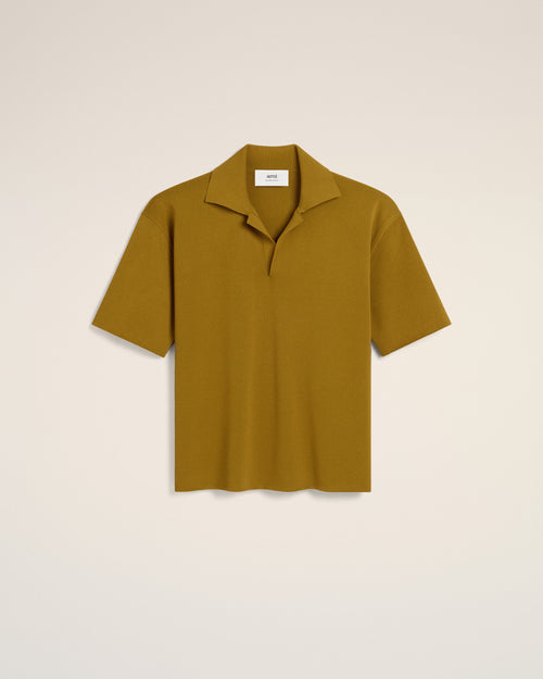Polo Moutarde Manches Courtes - HAVANE - Ami Paris