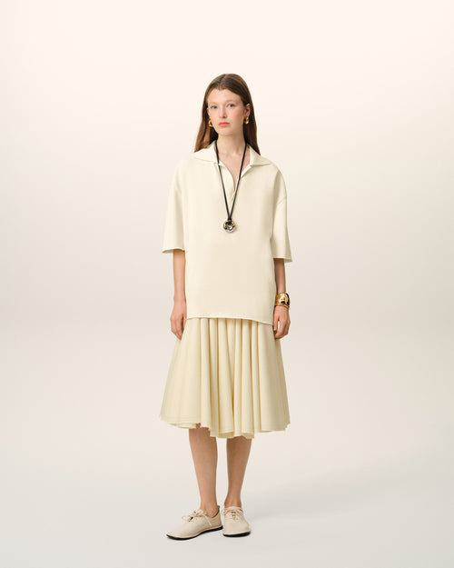 Polo Beige Manches Courtes - Femme - 8 - AMI Paris - Ami Paris