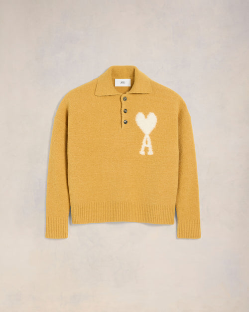 Polo Ami de Coeur Ecru - Homme - 1 - AMI Paris - Ami Paris