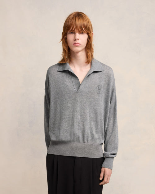Polo Broderie Ami de Coeur - Homme - 3 - AMI Paris - Ami Paris