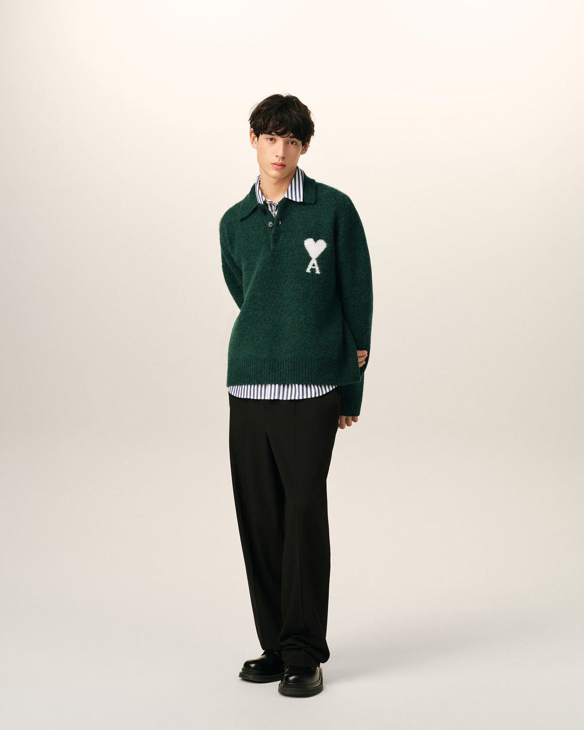 Polo vert en alpaga Ami de Coeur - 3