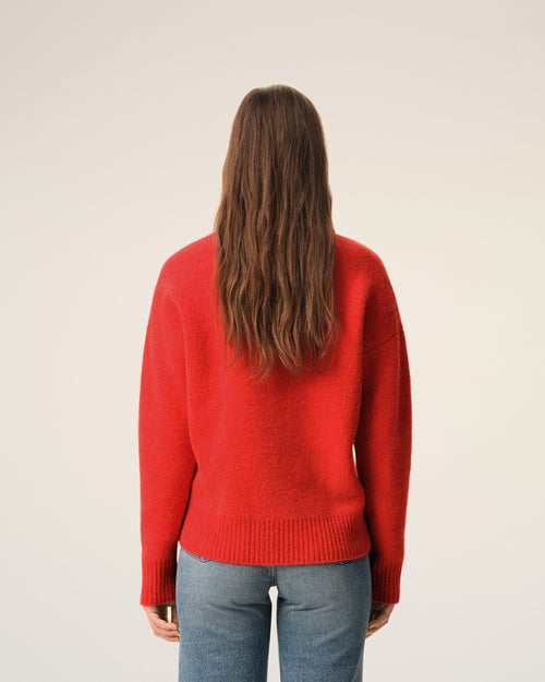 Brown Red Ami De Coeur Polo - 11 - Ami Paris