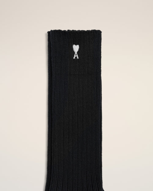 Calcetines Ami de Cœur de algodón negro - Mujer - 6 - AMI Paris - Ami Paris