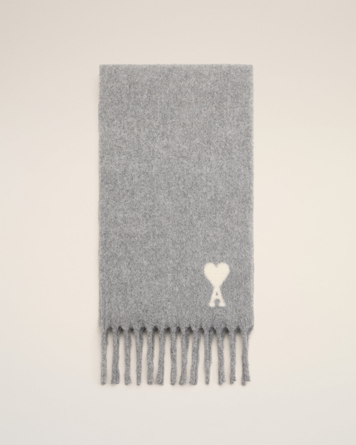 Bufanda Ami de Cœur de alpaca gris - 4