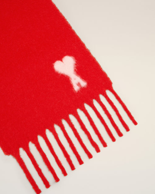 Bufanda Ami de Cœur de alpaca roja - 3 - Ami Paris