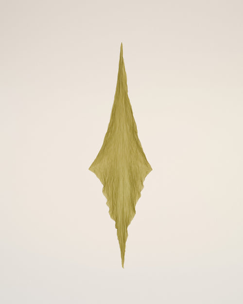 Foulard Vert Froissé - 8 - Ami Paris