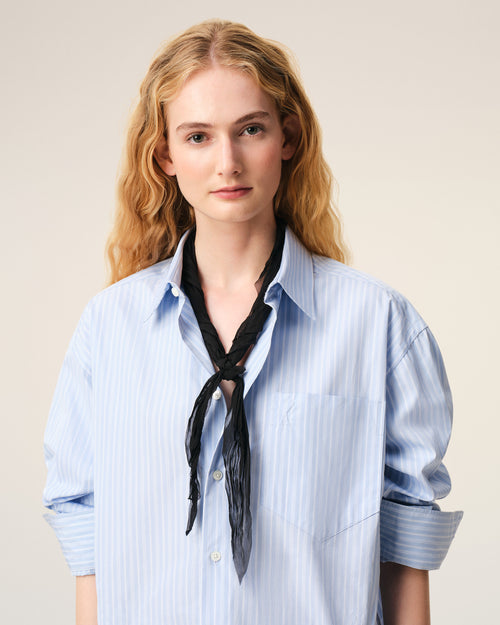                                     Black Polyester Crumpled Gavroche - 3                                 - Ami Paris