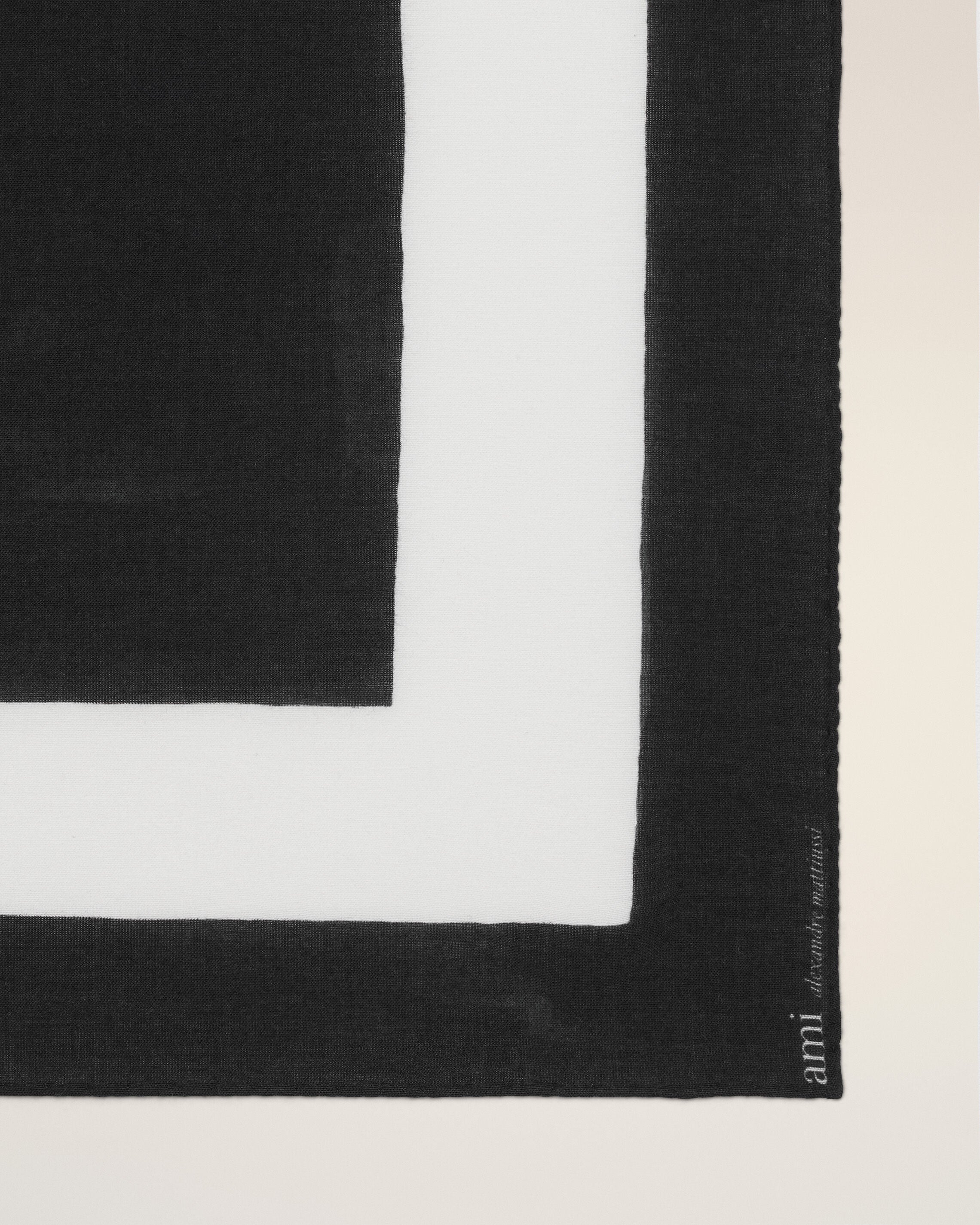 Black Cotton Ami De Coeur Printed Scarf - 4