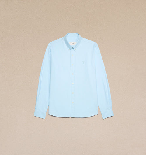 Chemise Col Boutonné - BLEU CIEL - Ami Paris