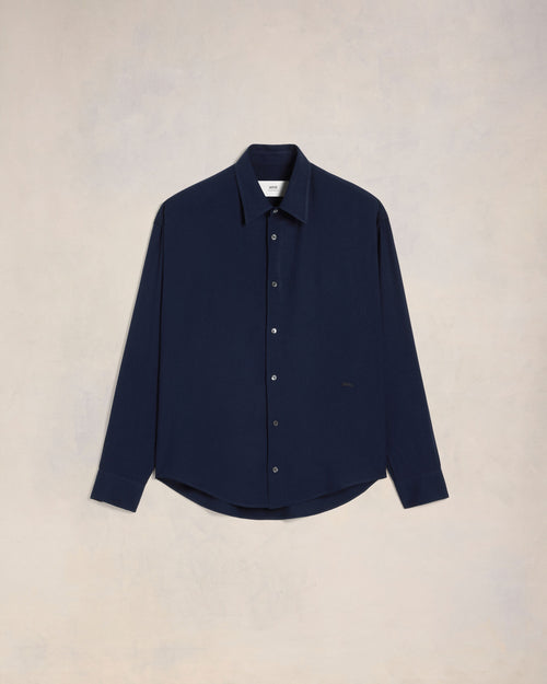 Chemise Coupe Boxy - BLEU MARINE - Ami Paris