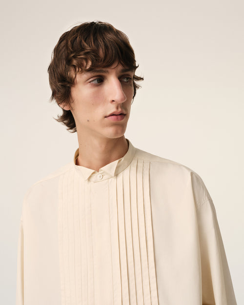 Chemise Beige Oversize En Coton - Homme - 4 - AMI Paris - Ami Paris