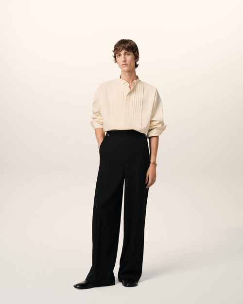 Chemise Beige Oversize En Coton - Homme - 2 - AMI Paris - Ami Paris