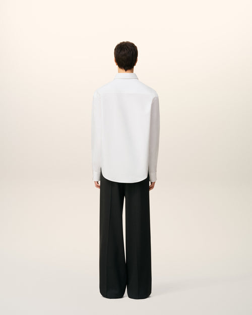 White Cotton Ami De Coeur Boxy Shirt  - 12 - Ami Paris