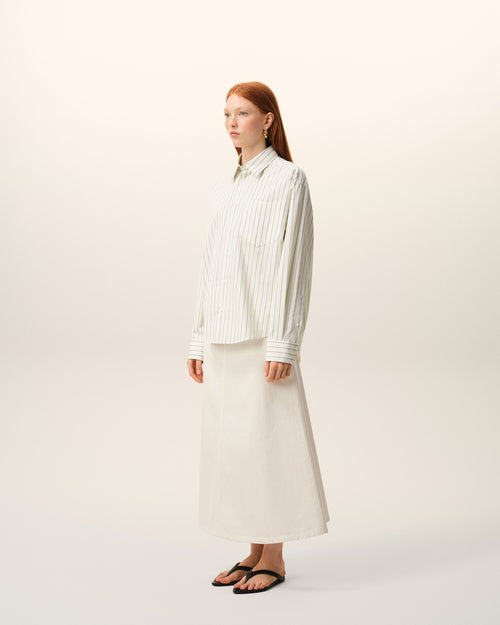 ホワイトストライプコットン Ami De Coeur ボクシー シャツ - 女性 - 13 - AMI Paris - Ami Paris