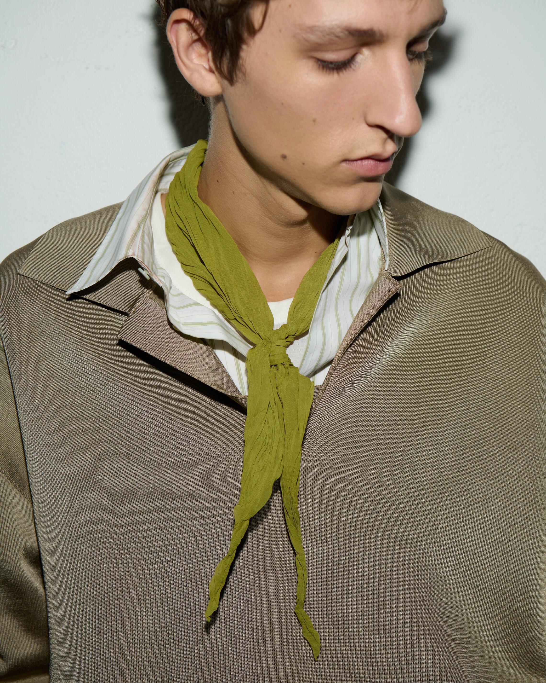 White Striped Cotton Ami De Coeur Boxy Shirt - 7