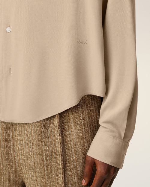 Beige Ami Boxy Shirt - 4 - Ami Paris