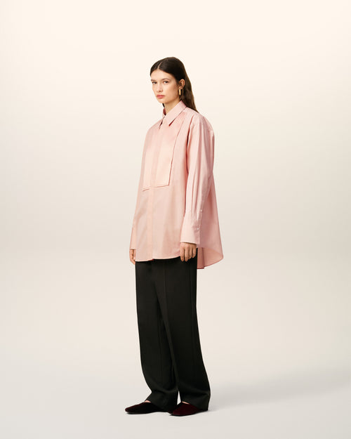 Pink Cotton Oversized  Shirt  - 12 - Ami Paris