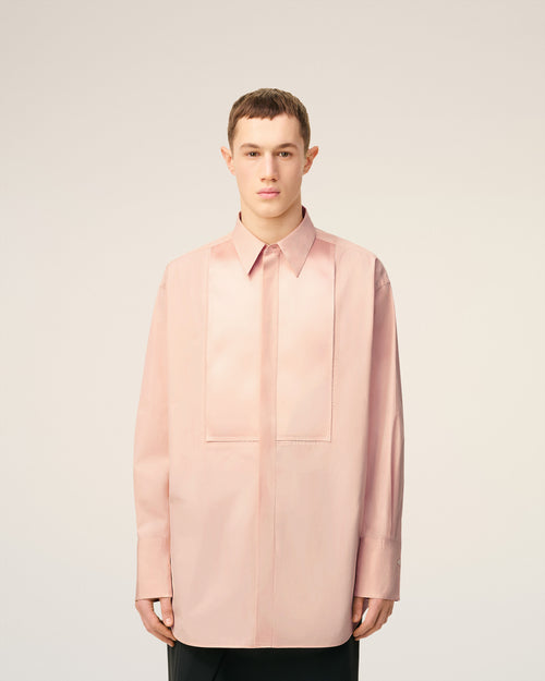 Pink Cotton Oversized  Shirt  - 3 - Ami Paris