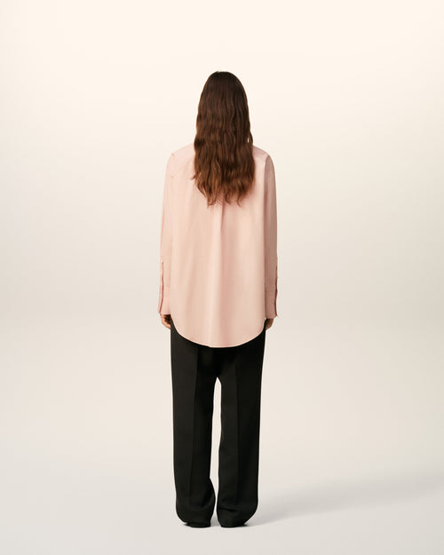 Pink Cotton Oversized  Shirt  - 11 - Ami Paris