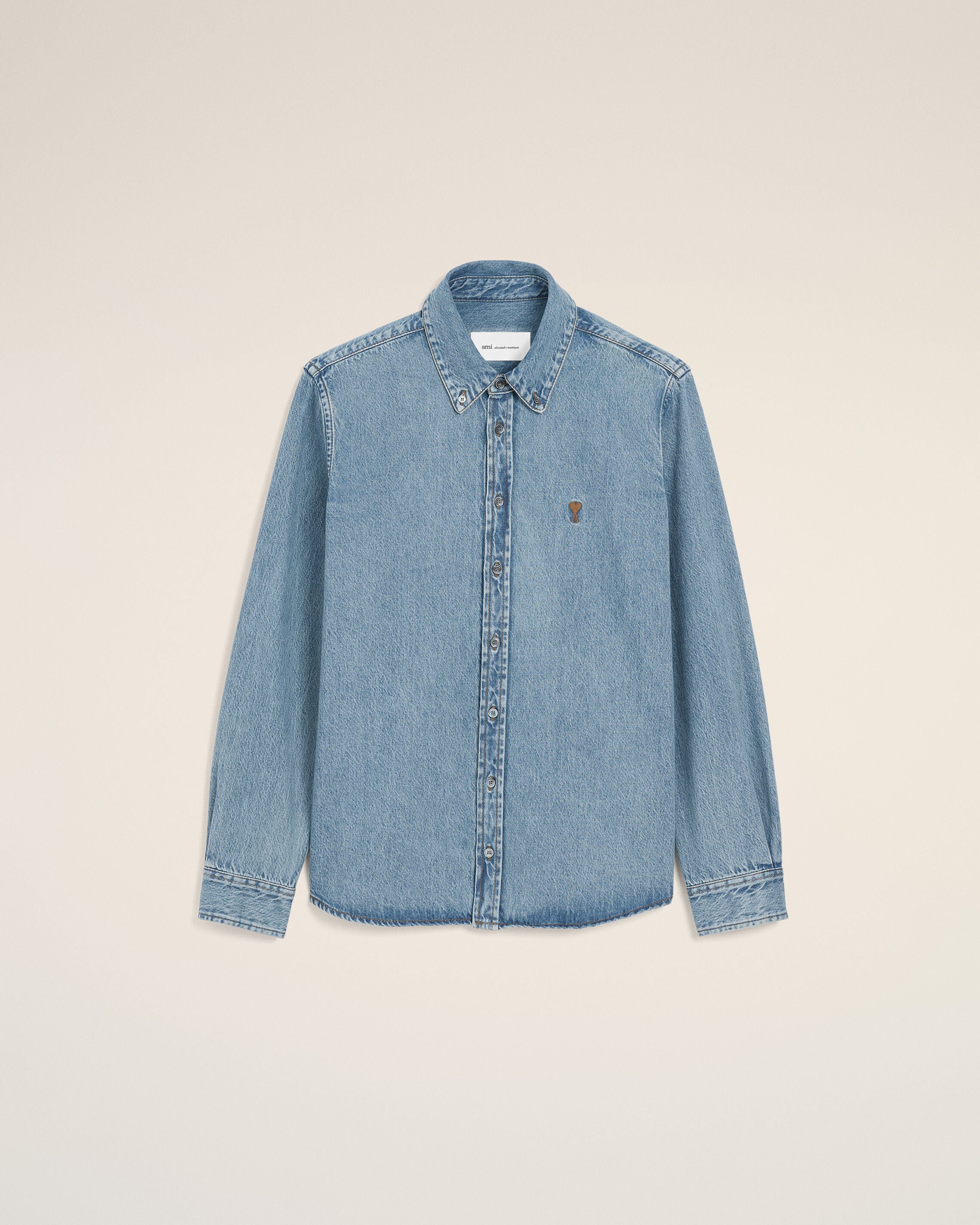 Blue Denim shirt with Ami De Coeur - 1