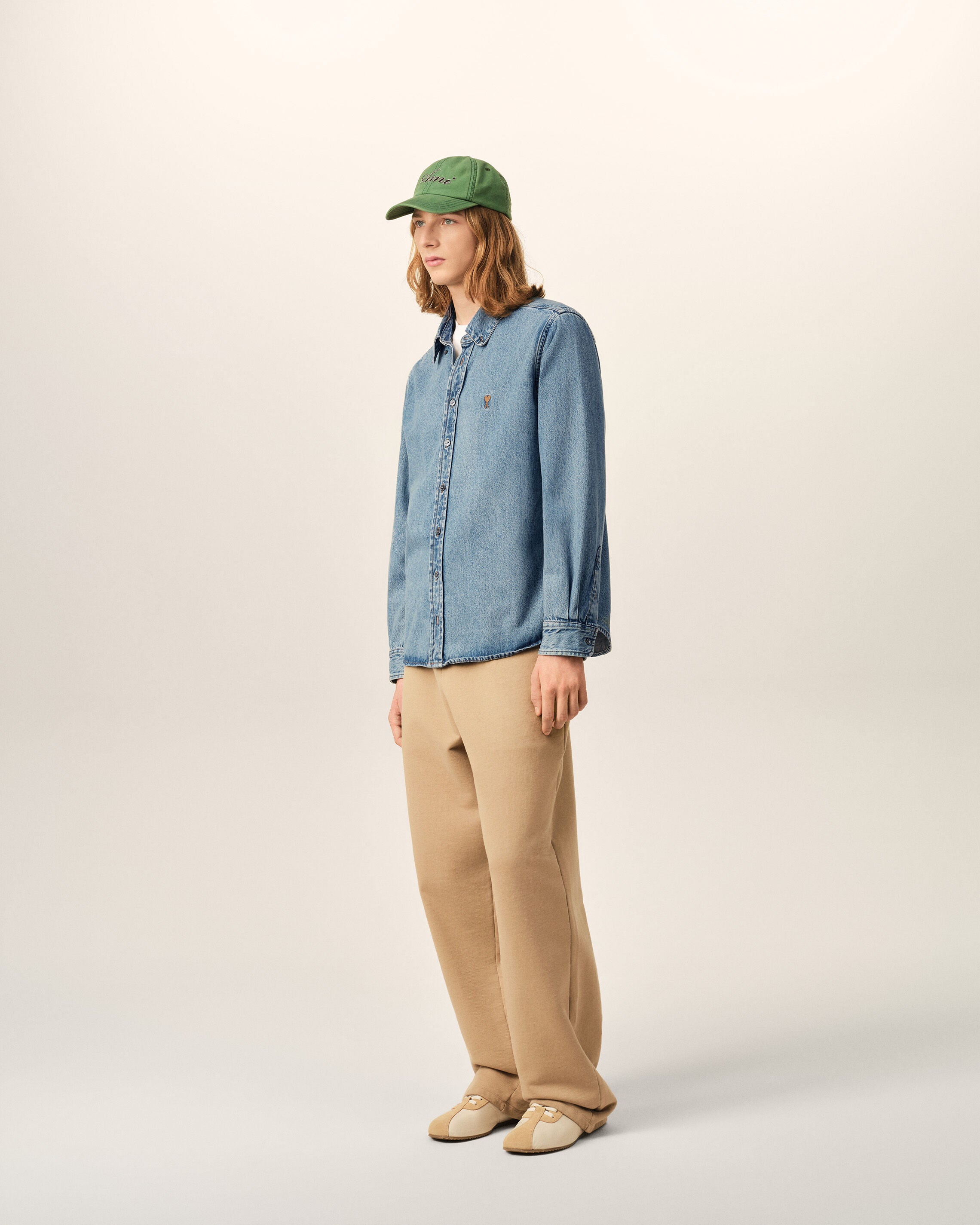 Blue Denim shirt with Ami De Coeur - 6