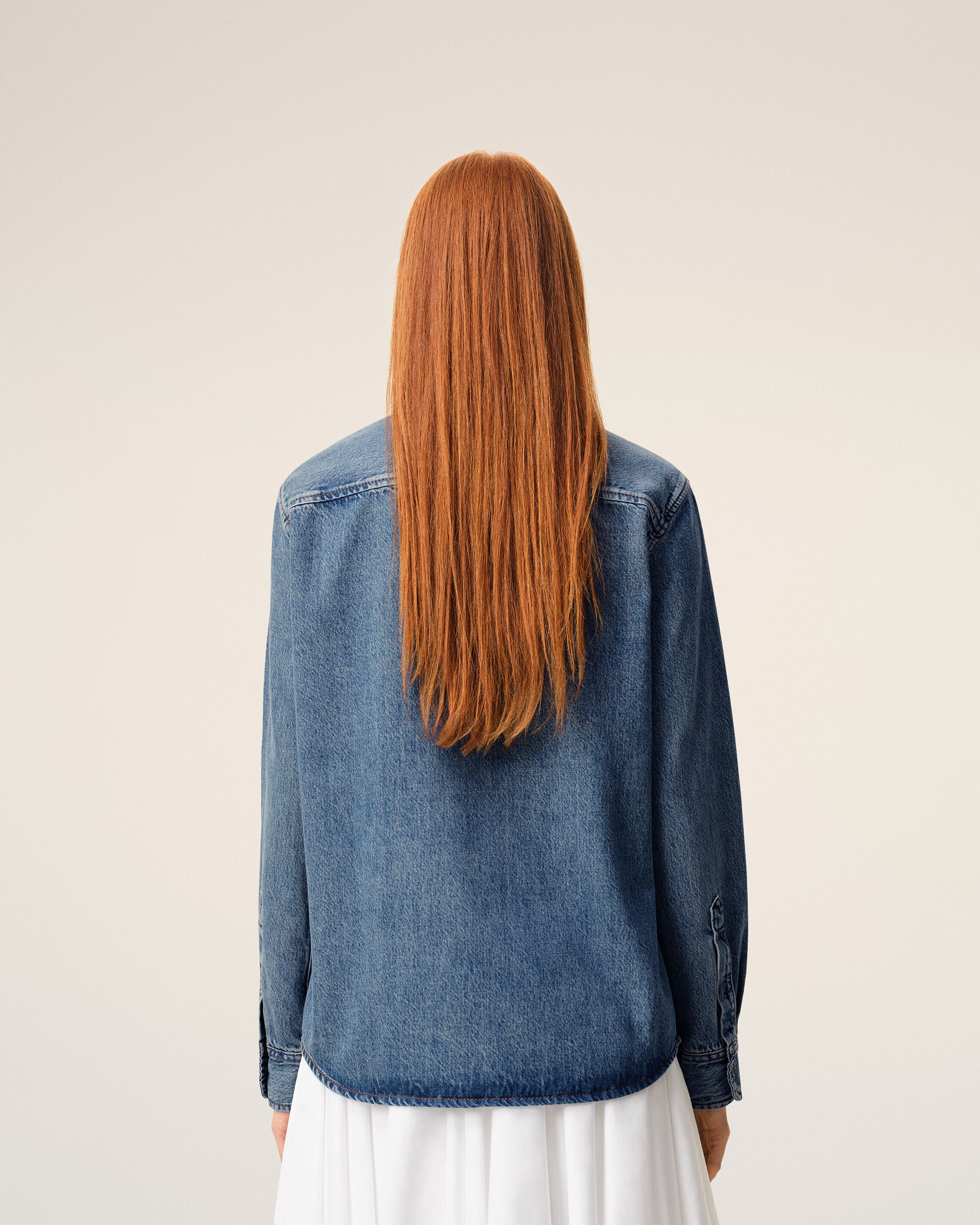 Chemise Denim Bleu Ami De Coeur en Coton - 10