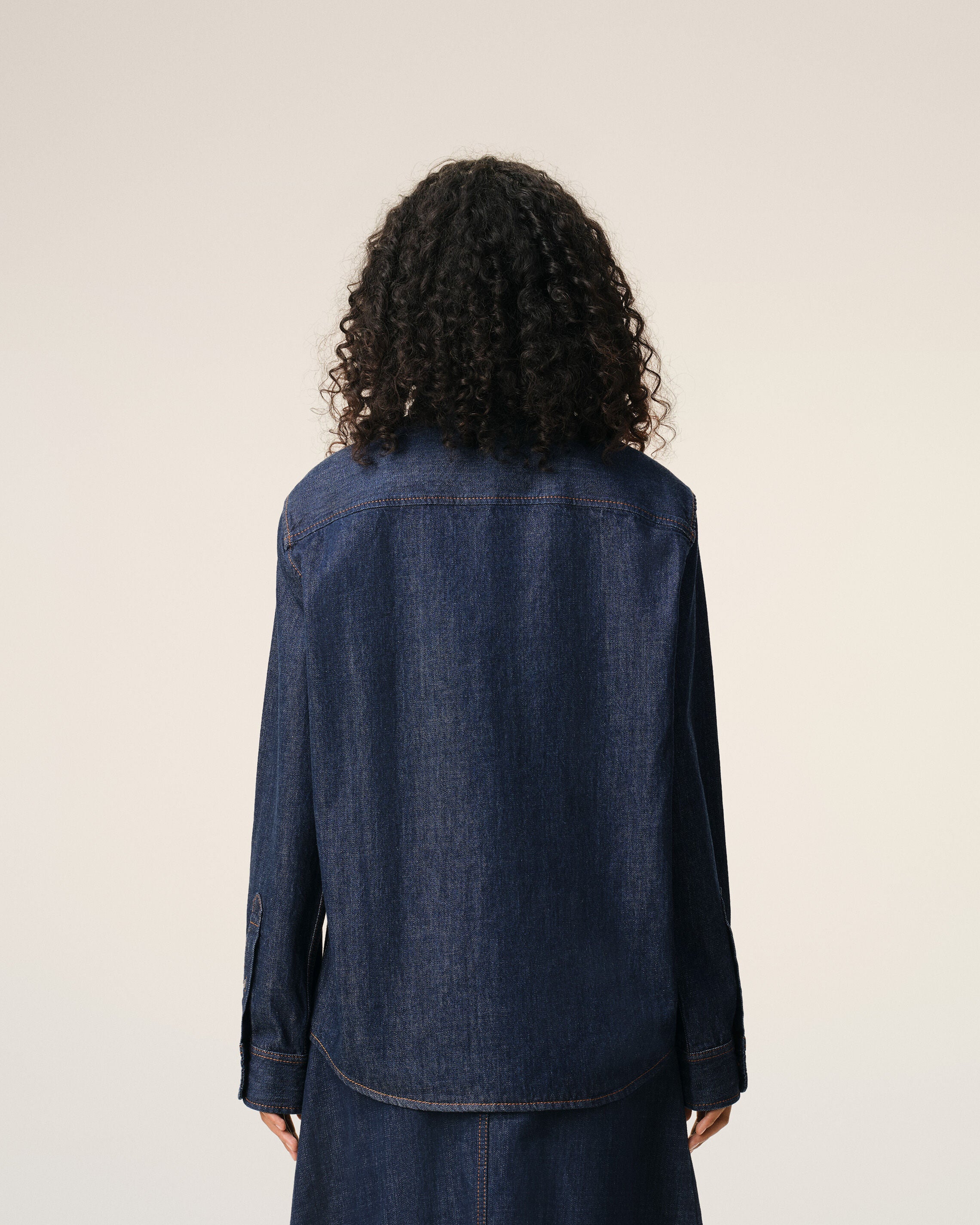 Chemise Denim Bleu Ami De Coeur en Coton - 11