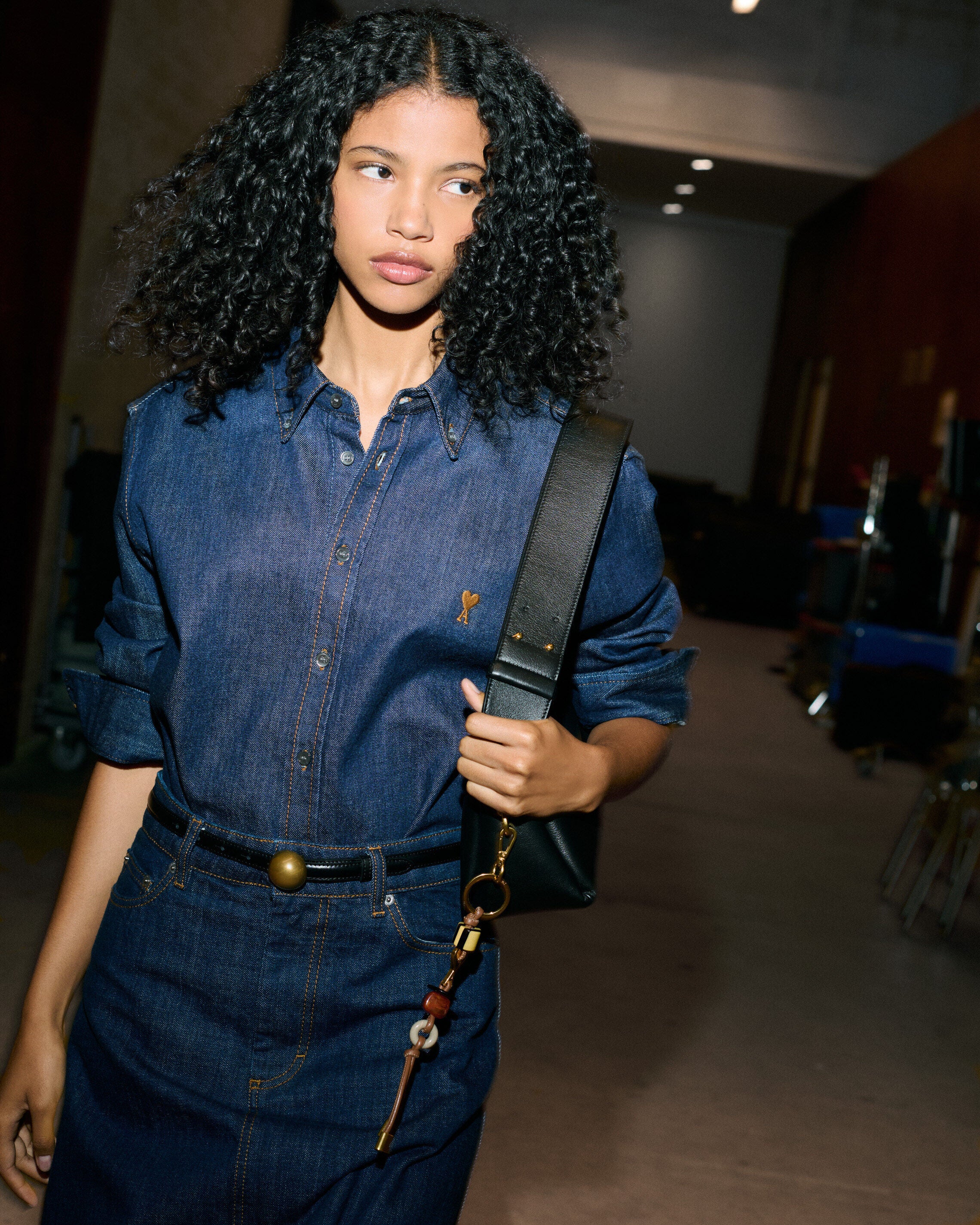 Chemise Denim Bleu Ami De Coeur en Coton - 13