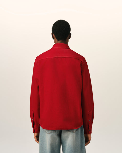 Camisa Ami de Cœur de algodón roja - Hombre - 5 - AMI Paris - Ami Paris