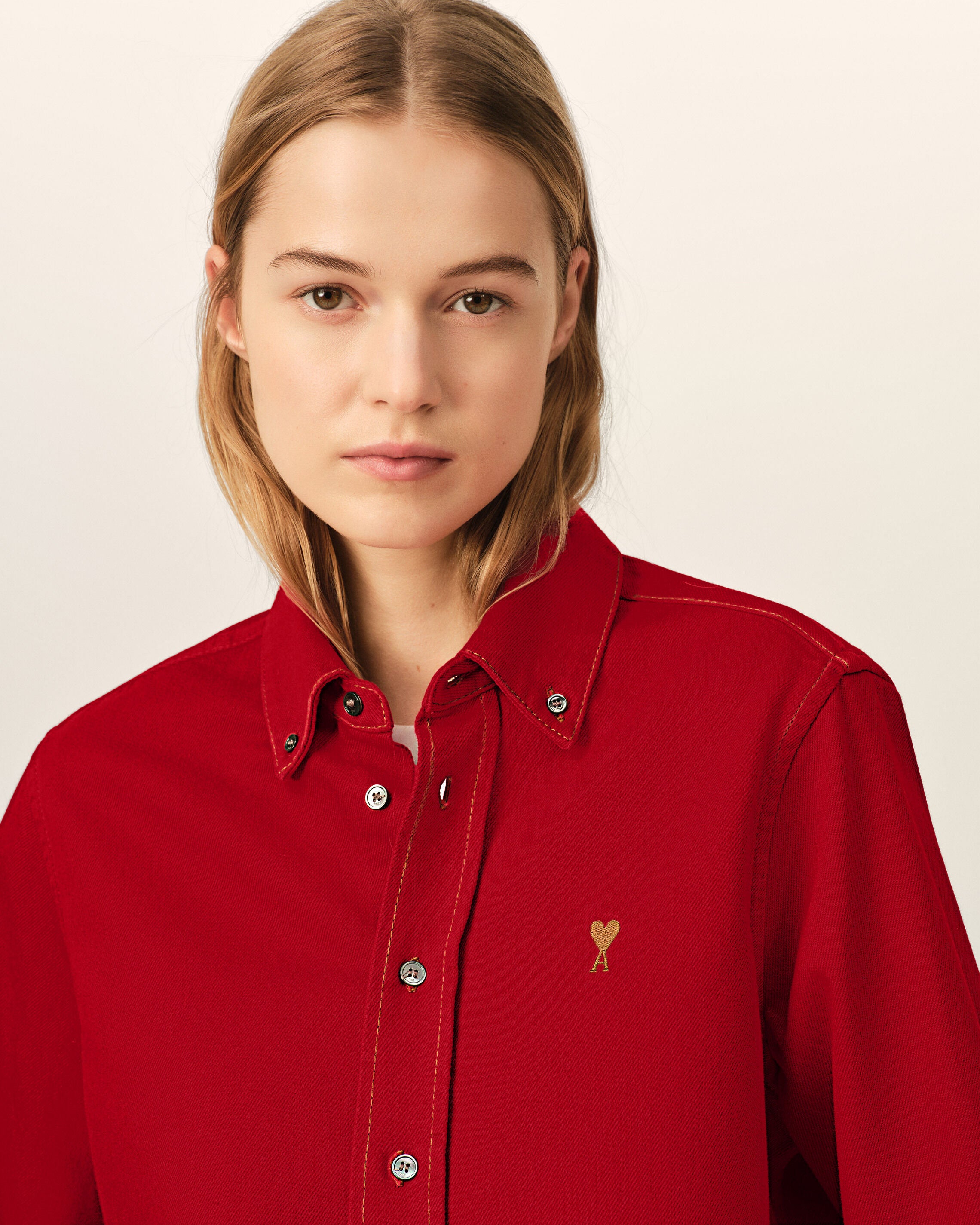 Camisa Ami de Cœur de algodón roja - 10