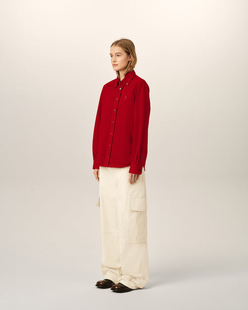 Camisa Ami de Cœur de algodón roja - Mujer - 12 - AMI Paris - Ami Paris