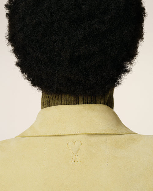 Green Leather Overshirt - 10 - Ami Paris