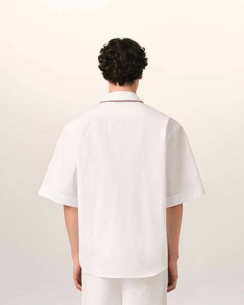 Chemise blanche en coton manches courtes Ami de Coeur flèche - Homme - 5 - AMI Paris - Ami Paris