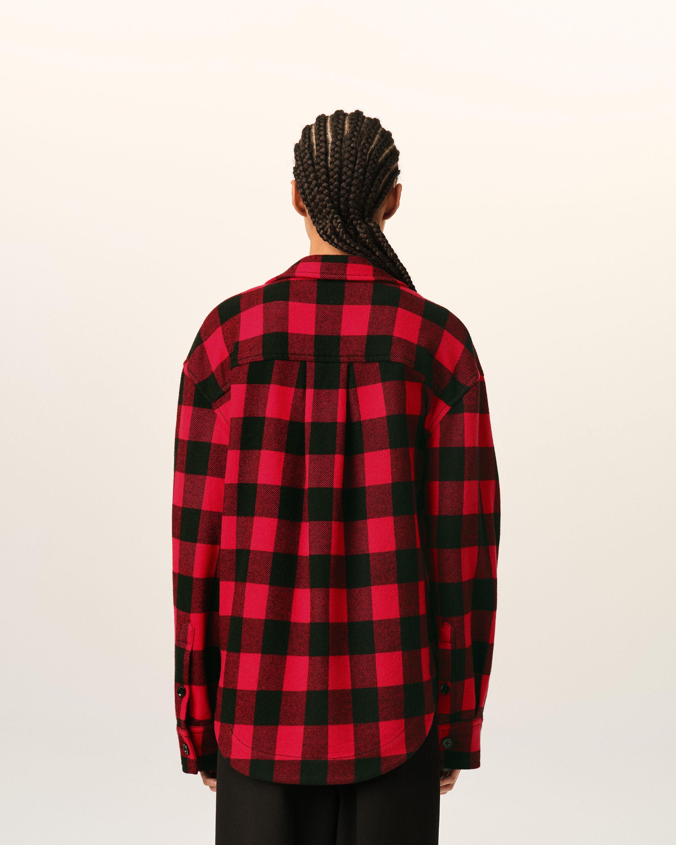 Sobrecamisa de cuadros anchos roja - 12