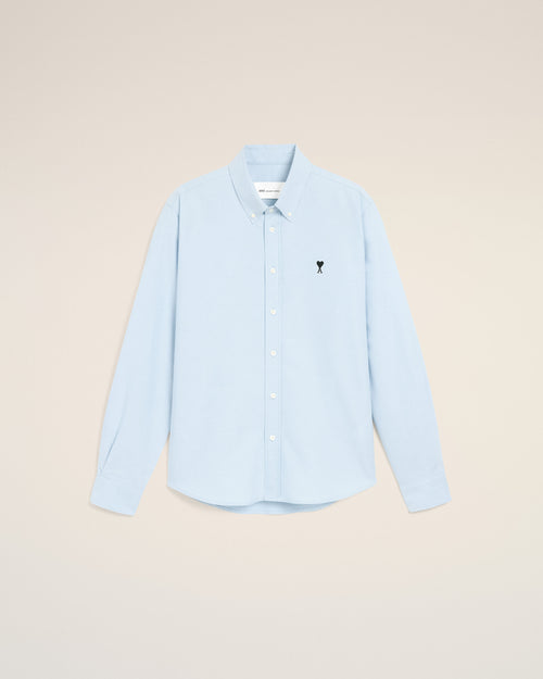                                     Chemise bleue en coton Ami de Coeur - 3                                 - Ami Paris